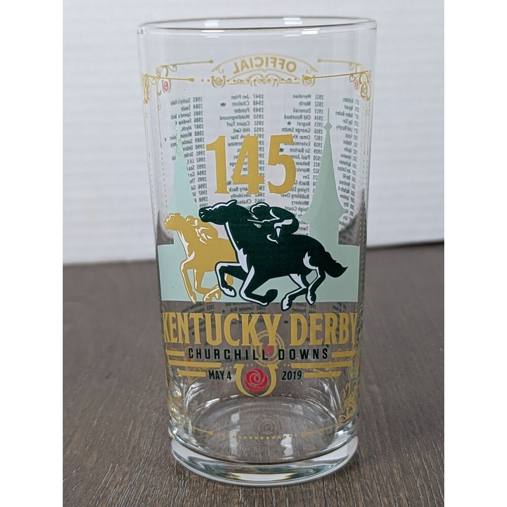 Kentucky Derby 145 Mint Julep Glass Souvenir Horse Racing 2019 Souvenir